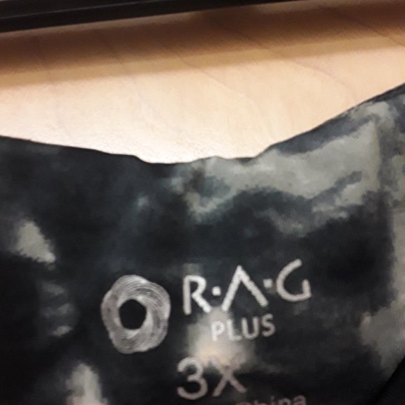 Orag Grey tie die pocket mesh leggings 3X - Picture 9 of 14